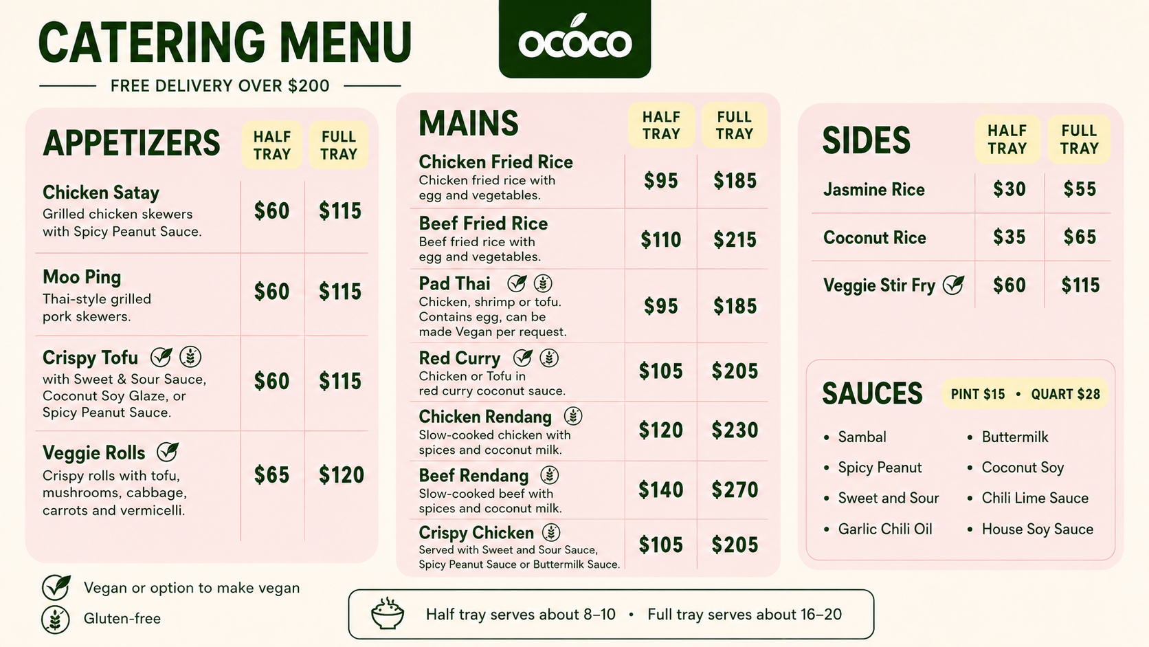 Catering Menu